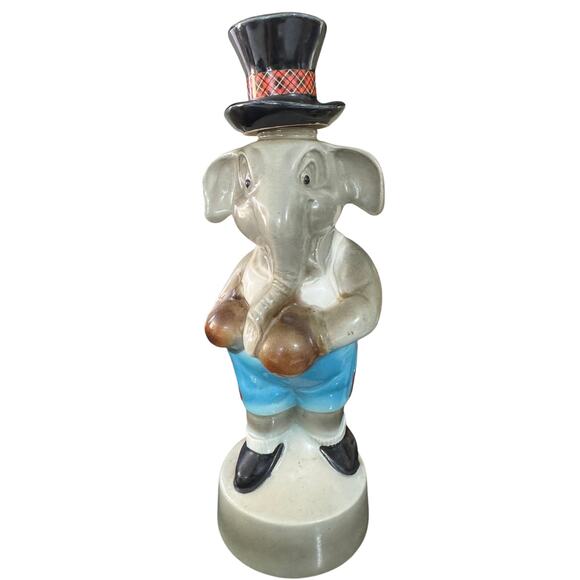 Vintage Jim Beam Republican Elephant Boxing Decanter by Regal China 1964 No Chip - Picture 1 of 8